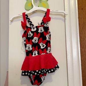 Toddler Minnie Mouse swimsuit